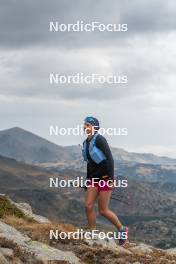 14.10.2023, Font-Romeu, France (FRA): Eve Ondine Duchaufour (FRA) - Cross-Country training, Font-Romeu (FRA). www.nordicfocus.com. © Authamayou/NordicFocus. Every downloaded picture is fee-liable.