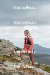 14.10.2023, Font-Romeu, France (FRA): Julie Pierrel (FRA) - Cross-Country training, Font-Romeu (FRA). www.nordicfocus.com. © Authamayou/NordicFocus. Every downloaded picture is fee-liable.