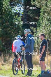 23.09.2023, Font-Romeu, France (FRA): Lucas Chanavat (FRA) - Cross-Country training, Font-Romeu (FRA). www.nordicfocus.com. © Authamayou/NordicFocus. Every downloaded picture is fee-liable.