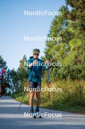 23.09.2023, Font-Romeu, France (FRA): Clément Parisse (FRA) - Cross-Country training, Font-Romeu (FRA). www.nordicfocus.com. © Authamayou/NordicFocus. Every downloaded picture is fee-liable.