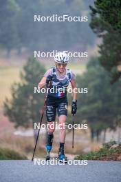 18.10.2023, Font-Romeu, France (FRA): Delphine Claudel (FRA) - Cross-Country training, Font-Romeu (FRA). www.nordicfocus.com. © Authamayou/NordicFocus. Every downloaded picture is fee-liable.