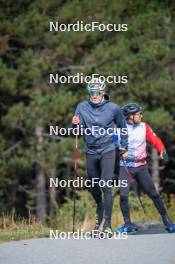 23.09.2023, Font-Romeu, France (FRA): Lucas Chanavat (FRA) - Cross-Country training, Font-Romeu (FRA). www.nordicfocus.com. © Authamayou/NordicFocus. Every downloaded picture is fee-liable.