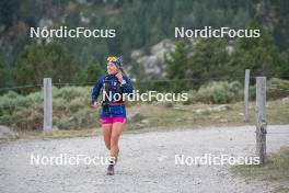 14.10.2023, Font-Romeu, France (FRA): Juliette Ducordeau (FRA) - Cross-Country training, Font-Romeu (FRA). www.nordicfocus.com. © Authamayou/NordicFocus. Every downloaded picture is fee-liable.