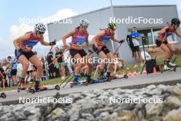 07.07.2023, Romont, Switzerland (SUI): Sandra Schuetzova (CZE), Alina Meier (SUI), Linn Soemskar (SWE), (l-r) - Dupaski Festival, Romont (SUI). www.nordicfocus.com. © Manzoni/NordicFocus. Every downloaded picture is fee-liable.