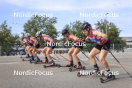 07.07.2023, Romont, Switzerland (SUI): Elyne Mooser (SUI), Alina Meier (SUI), Sandra Schuetzova (CZE), Hanna Fine (FRA), Flavia Lindegger (SUI), (l-r) - Dupaski Festival, Romont (SUI). www.nordicfocus.com. © Manzoni/NordicFocus. Every downloaded picture is fee-liable.