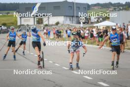 07.07.2023, Romont, Switzerland (SUI): Ilan Pittier (SUI), Ragnar Bragvin Andresen (NOR), Isai Naeff (SUI), (l-r) - Dupaski Festival, Romont (SUI). www.nordicfocus.com. © Manzoni/NordicFocus. Every downloaded picture is fee-liable.