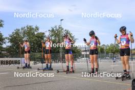 07.07.2023, Romont, Switzerland (SUI): Elyne Mooser (SUI), Alina Meier (SUI), Sandra Schuetzova (CZE), Hanna Fine (FRA), Flavia Lindegger (SUI), (l-r) - Dupaski Festival, Romont (SUI). www.nordicfocus.com. © Manzoni/NordicFocus. Every downloaded picture is fee-liable.