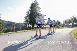 06.07.2023, Romont, Switzerland (SUI): Gian-Flurin Pfaeffli (SUI), Christian Winker (GER), Bastien Laurent (FRA), (l-r) - Dupaski Festival, Romont (SUI). www.nordicfocus.com. © Manzoni/NordicFocus. Every downloaded picture is fee-liable.