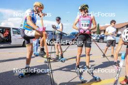 06.07.2023, Romont, Switzerland (SUI): Vebjorn Moen (NOR), Linn Soemskar (SWE), (l-r) - Dupaski Festival, Romont (SUI). www.nordicfocus.com. © Manzoni/NordicFocus. Every downloaded picture is fee-liable.