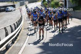 06.07.2023, Romont, Switzerland (SUI): Nicola Wigger (SUI), Arnaud Du Pasquier (SUI), Christian Winker (GER), Candide Pralong (SUI), Fabian Stocek (CZE), (l-r) - Dupaski Festival, Romont (SUI). www.nordicfocus.com. © Manzoni/NordicFocus. Every downloaded picture is fee-liable.