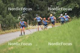 08.07.2023, Romont, Switzerland (SUI): Jeremy Royer (FRA), Candide Pralong (SUI), Vebjorn Moen (NOR), Remi Bourdin (FRA), (l-r) - Dupaski Festival, Romont (SUI). www.nordicfocus.com. © Manzoni/NordicFocus. Every downloaded picture is fee-liable.