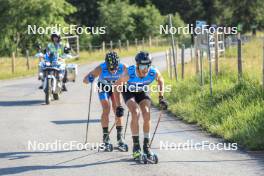 06.07.2023, Romont, Switzerland (SUI): Jeremy Royer (FRA), Candide Pralong (SUI), (l-r) - Dupaski Festival, Romont (SUI). www.nordicfocus.com. © Manzoni/NordicFocus. Every downloaded picture is fee-liable.