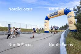 07.07.2023, Romont, Switzerland (SUI): Event Feature: Athletes passing under Le Gruyere arch - Dupaski Festival, Romont (SUI). www.nordicfocus.com. © Manzoni/NordicFocus. Every downloaded picture is fee-liable.