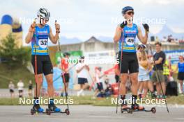 07.07.2023, Romont, Switzerland (SUI): Antonin Savary (SUI), Ilan Pittier (SUI), (l-r) - Dupaski Festival, Romont (SUI). www.nordicfocus.com. © Manzoni/NordicFocus. Every downloaded picture is fee-liable.