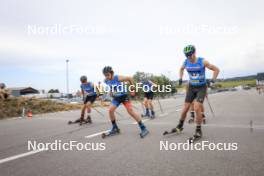 07.07.2023, Romont, Switzerland (SUI): Nicola Wigger (SUI), Sabin Coupat (FRA), Antonin Savary (SUI), Gianluca Wenger (SUI), (l-r) - Dupaski Festival, Romont (SUI). www.nordicfocus.com. © Manzoni/NordicFocus. Every downloaded picture is fee-liable.