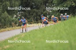 08.07.2023, Romont, Switzerland (SUI): Jeremy Royer (FRA), Candide Pralong (SUI), Vebjorn Moen (NOR), Remi Bourdin (FRA), (l-r) - Dupaski Festival, Romont (SUI). www.nordicfocus.com. © Manzoni/NordicFocus. Every downloaded picture is fee-liable.