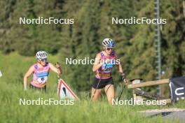 06.07.2023, Romont, Switzerland (SUI): Elyne Mooser (SUI), Sophia Velicer (TPE), (l-r) - Dupaski Festival, Romont (SUI). www.nordicfocus.com. © Manzoni/NordicFocus. Every downloaded picture is fee-liable.