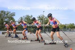 07.07.2023, Romont, Switzerland (SUI): Elyne Mooser (SUI), Alina Meier (SUI), Sandra Schuetzova (CZE), Hanna Fine (FRA), Flavia Lindegger (SUI), (l-r) - Dupaski Festival, Romont (SUI). www.nordicfocus.com. © Manzoni/NordicFocus. Every downloaded picture is fee-liable.