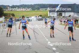 07.07.2023, Romont, Switzerland (SUI): Silvan Hauser (SUI), Sabin Coupat (FRA), Nicola Wigger (SUI), Yannick Baessler (SUI), (l-r) - Dupaski Festival, Romont (SUI). www.nordicfocus.com. © Manzoni/NordicFocus. Every downloaded picture is fee-liable.