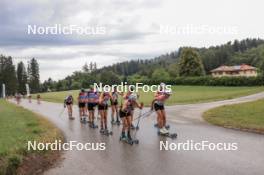 08.07.2023, Romont, Switzerland (SUI): Hanna Fine (FRA), Linn Soemskar (SWE), Desiree Steiner (SUI), Lea Fischer (SUI), Nadja Kaelin (SUI), (l-r) - Dupaski Festival, Romont (SUI). www.nordicfocus.com. © Manzoni/NordicFocus. Every downloaded picture is fee-liable.