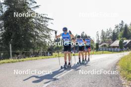 06.07.2023, Romont, Switzerland (SUI): Gian-Flurin Pfaeffli (SUI), Christian Winker (GER), Bastien Laurent (FRA), (l-r) - Dupaski Festival, Romont (SUI). www.nordicfocus.com. © Manzoni/NordicFocus. Every downloaded picture is fee-liable.