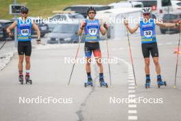 07.07.2023, Romont, Switzerland (SUI): Nicola Wigger (SUI), Sabin Coupat (FRA), Antonin Savary (SUI), (l-r) - Dupaski Festival, Romont (SUI). www.nordicfocus.com. © Manzoni/NordicFocus. Every downloaded picture is fee-liable.