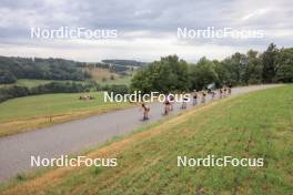 08.07.2023, Romont, Switzerland (SUI): Lea Fischer (SUI), Linn Soemskar (SWE), Nadja Kaelin (SUI), (l-r) - Dupaski Festival, Romont (SUI). www.nordicfocus.com. © Manzoni/NordicFocus. Every downloaded picture is fee-liable.