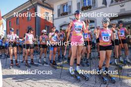 06.07.2023, Romont, Switzerland (SUI): Nicole Donzallaz (SUI), Margaux Gaillard (FRA), Justine Gaillard (FRA), Léonie Harivel (FRA), Sophie Rey (SUI), Amélie Parolini-Hediger (SUI), Lisa Pellaton (SUI), Giuliana Werro (SUI), (l-r) - Dupaski Festival, Romont (SUI). www.nordicfocus.com. © Manzoni/NordicFocus. Every downloaded picture is fee-liable.