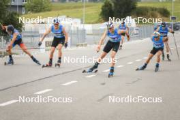 07.07.2023, Romont, Switzerland (SUI): Ilan Pittier (SUI), Antonin Savary (SUI), Elie Faret (FRA), (l-r) - Dupaski Festival, Romont (SUI). www.nordicfocus.com. © Manzoni/NordicFocus. Every downloaded picture is fee-liable.