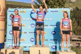 06.07.2023, Romont, Switzerland (SUI): Hedda Bangman (SWE), Linn Soemskar (SWE), Nadia Kaelin (SUI), (l-r) - Dupaski Festival, Romont (SUI). www.nordicfocus.com. © Manzoni/NordicFocus. Every downloaded picture is fee-liable.