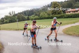 08.07.2023, Romont, Switzerland (SUI): Elyne Mooser (SUI), Léonie Harivel (FRA), Leandra Beck (SUI), (l-r) - Dupaski Festival, Romont (SUI). www.nordicfocus.com. © Manzoni/NordicFocus. Every downloaded picture is fee-liable.