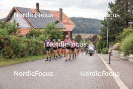 08.07.2023, Romont, Switzerland (SUI): Linn Soemskar (SWE), Nadja Kaelin (SUI), Desiree Steiner (SUI), Hedda Bangman (SWE), Johanna Hagstroem (SWE), (l-r) - Dupaski Festival, Romont (SUI). www.nordicfocus.com. © Manzoni/NordicFocus. Every downloaded picture is fee-liable.