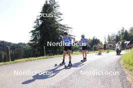 06.07.2023, Romont, Switzerland (SUI): Silvan Hauser (SUI), Jon-Fadri Nufer (SUI), (l-r) - Dupaski Festival, Romont (SUI). www.nordicfocus.com. © Manzoni/NordicFocus. Every downloaded picture is fee-liable.