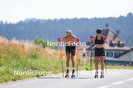 07.07.2023, Romont, Switzerland (SUI): Vebjorn Moen (NOR), Johanna Hagstroem (SWE), (l-r) - Dupaski Festival, Romont (SUI). www.nordicfocus.com. © Manzoni/NordicFocus. Every downloaded picture is fee-liable.