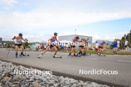 07.07.2023, Romont, Switzerland (SUI): Gina Del Rio (AND), Lea Fischer (SUI), Johanna Hagstroem (SWE), (l-r) - Dupaski Festival, Romont (SUI). www.nordicfocus.com. © Manzoni/NordicFocus. Every downloaded picture is fee-liable.