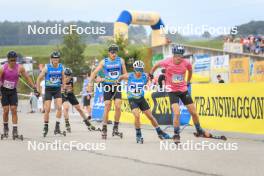 07.07.2023, Romont, Switzerland (SUI): Manex Silva (BRA), Candide Pralong (SUI), Severin Baessler (SUI), Elie Faret (FRA), Emil Porret (FRA), (l-r) - Dupaski Festival, Romont (SUI). www.nordicfocus.com. © Manzoni/NordicFocus. Every downloaded picture is fee-liable.