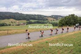 08.07.2023, Romont, Switzerland (SUI): Lea Fischer (SUI), Linn Soemskar (SWE), Nadja Kaelin (SUI), (l-r) - Dupaski Festival, Romont (SUI). www.nordicfocus.com. © Manzoni/NordicFocus. Every downloaded picture is fee-liable.