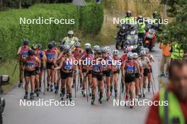 08.07.2023, Romont, Switzerland (SUI): Johanna Hagstroem (SWE), Linn Soemskar (SWE), Desiree Steiner (SUI), Nadja Kaelin (SUI), Lea Fischer (SUI), Sandra Schuetzova (CZE), Hedda Bangman (SWE), (l-r) - Dupaski Festival, Romont (SUI). www.nordicfocus.com. © Manzoni/NordicFocus. Every downloaded picture is fee-liable.