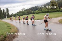 08.07.2023, Romont, Switzerland (SUI): Flavia Lindegger (SUI), Claire Moyse (FRA), Bianca Buholzer (SUI), Estelle Darbellay (SUI), (l-r) - Dupaski Festival, Romont (SUI). www.nordicfocus.com. © Manzoni/NordicFocus. Every downloaded picture is fee-liable.