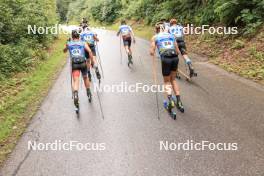 08.07.2023, Romont, Switzerland (SUI): Jeremy Royer (FRA), Remi Bourdin (FRA), Isai Naeff (SUI), Vebjorn Moen (NOR), Thomas Joly (FRA), (l-r) - Dupaski Festival, Romont (SUI). www.nordicfocus.com. © Manzoni/NordicFocus. Every downloaded picture is fee-liable.