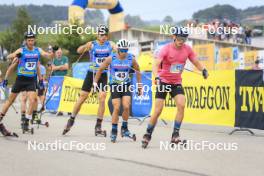 07.07.2023, Romont, Switzerland (SUI): Severin Baessler (SUI), Elie Faret (FRA), Emil Porret (FRA), (l-r) - Dupaski Festival, Romont (SUI). www.nordicfocus.com. © Manzoni/NordicFocus. Every downloaded picture is fee-liable.