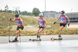 07.07.2023, Romont, Switzerland (SUI): Johanna Hagstroem (SWE), Nadja Kaelin (SUI), Lea Fischer (SUI), (l-r) - Dupaski Festival, Romont (SUI). www.nordicfocus.com. © Manzoni/NordicFocus. Every downloaded picture is fee-liable.