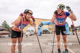 08.07.2023, Romont, Switzerland (SUI): Johanna Hagstroem (SWE), Linn Soemskar (SWE), (l-r) - Dupaski Festival, Romont (SUI). www.nordicfocus.com. © Manzoni/NordicFocus. Every downloaded picture is fee-liable.