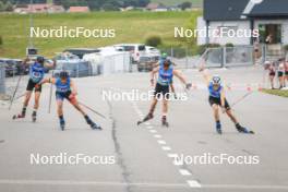 07.07.2023, Romont, Switzerland (SUI): Silvan Hauser (SUI), Sabin Coupat (FRA), Nicola Wigger (SUI), Yannick Baessler (SUI), (l-r) - Dupaski Festival, Romont (SUI). www.nordicfocus.com. © Manzoni/NordicFocus. Every downloaded picture is fee-liable.