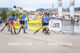 07.07.2023, Romont, Switzerland (SUI): Hugo Serot (FRA), Mathieu Blanc (FRA), Nathan Marseille (FRA), (l-r) - Dupaski Festival, Romont (SUI). www.nordicfocus.com. © Manzoni/NordicFocus. Every downloaded picture is fee-liable.