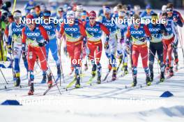 05.03.2023, Planica, Slovenia (SLO): Johannes Hoesflot Klaebo (NOR), Martin Loewstroem Nyenget (NOR), (l-r)  - FIS nordic world ski championships cross-country, mass men, Planica (SLO). www.nordicfocus.com. © Thibaut/NordicFocus. Every downloaded picture is fee-liable.