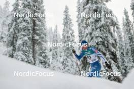 24.11.2023, Ruka, Finland (FIN): Emil Liekari (FIN) - FIS world cup cross-country, individual sprint, Ruka (FIN). www.nordicfocus.com. © Modica/NordicFocus. Every downloaded picture is fee-liable.