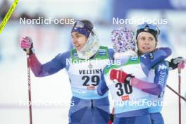 26.11.2023, Ruka, Finland (FIN): Julia Kern (USA), Novie Mccabe (USA), Sophia Laukli (USA), (l-r)  - FIS world cup cross-country, mass, Ruka (FIN). www.nordicfocus.com. © Modica/NordicFocus. Every downloaded picture is fee-liable.