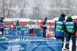 09.12.2023, Oestersund, Sweden (SWE): Kitija Auzina (LAT), Amelia Wells (CAN), (l-r)  - FIS world cup cross-country, individual sprint, Oestersund (SWE). www.nordicfocus.com. © Proserpio/NordicFocus. Every downloaded picture is fee-liable.