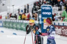 09.12.2023, Oestersund, Sweden (SWE): Lisa Lohmann (GER), Alayna Sonnesyn (USA), (l-r)  - FIS world cup cross-country, individual sprint, Oestersund (SWE). www.nordicfocus.com. © Proserpio/NordicFocus. Every downloaded picture is fee-liable.